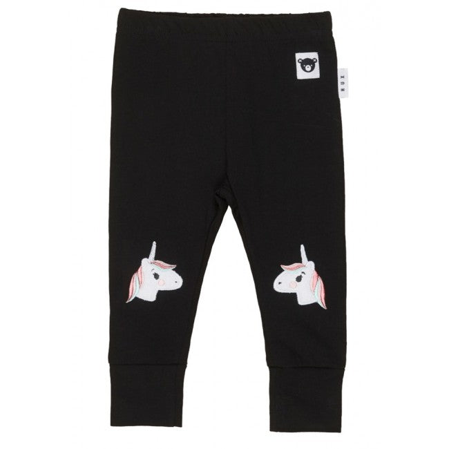 Huxbaby Unicorn Knee Leggings Black