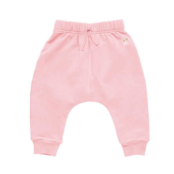 Rock Your Baby Fairy baby track pants in pink