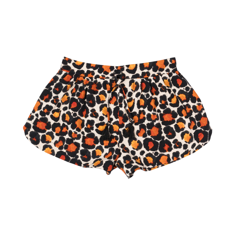 Rock your baby leopard shorts in multi colour