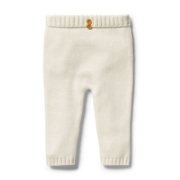 Wilson & Frenchy knitted legging gardenia in cream