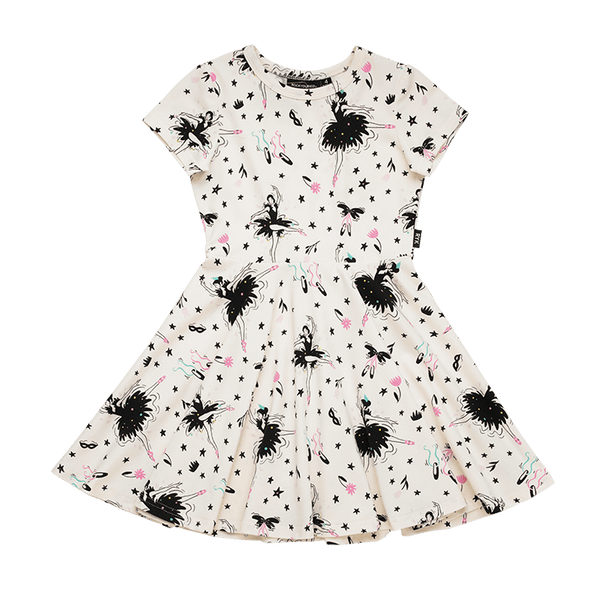 Rock your baby Prima ballerina waisted dress in cream