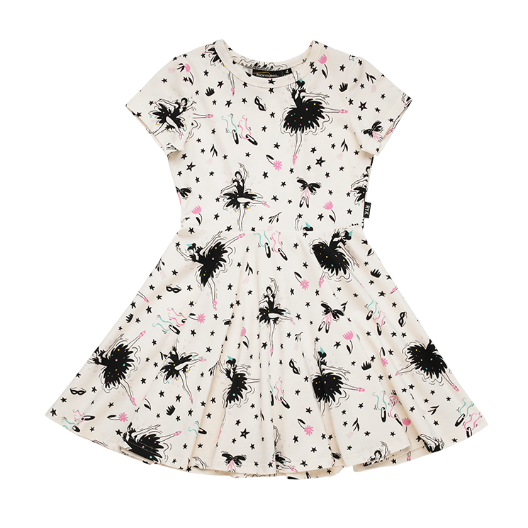 Rock your baby Prima ballerina waisted dress in cream