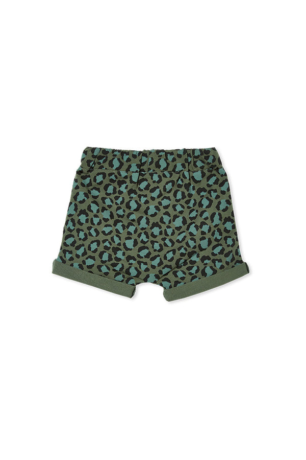 Milky baby animal track shorts in multi colour