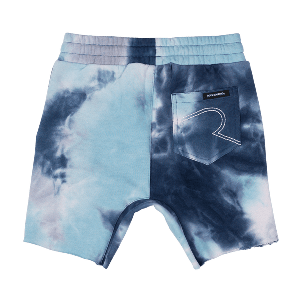 Rock Your Baby Dash tie dye shorts in blue