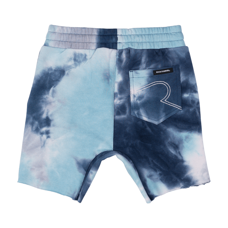 Rock Your Baby Dash tie dye shorts in blue