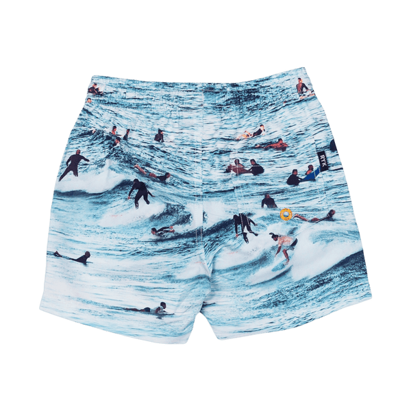 Rock your baby waves boardshorts with mesh lining in blue