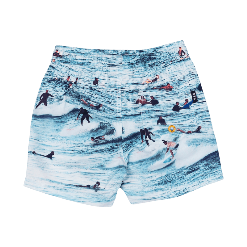 Rock your baby waves boardshorts with mesh lining in blue