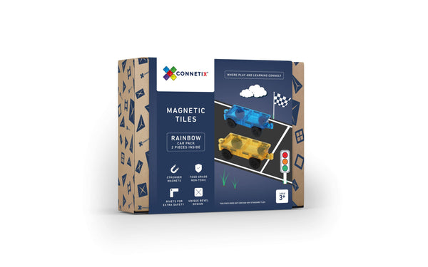 Connetix Magnetic Tiles Rainbow Car Pack 2 pc