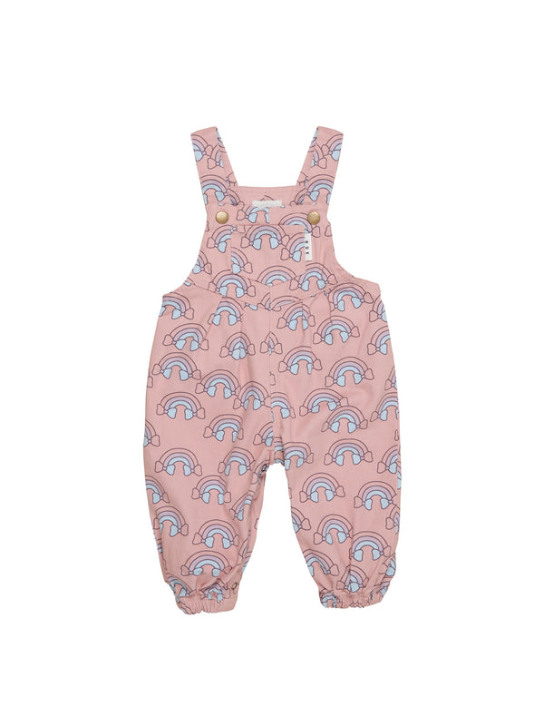 Huxbaby Rain Bow overalls dusty rose in pink