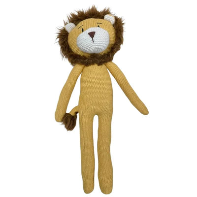 knitted lion rattle 25cm