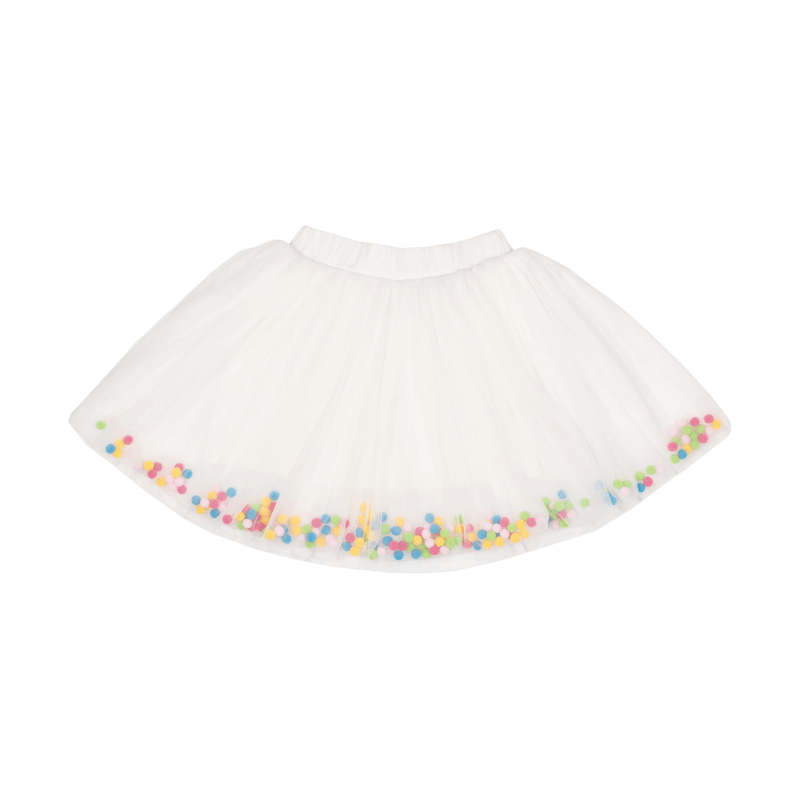 Rock your baby Parade Skirt with Pom Poms in cream