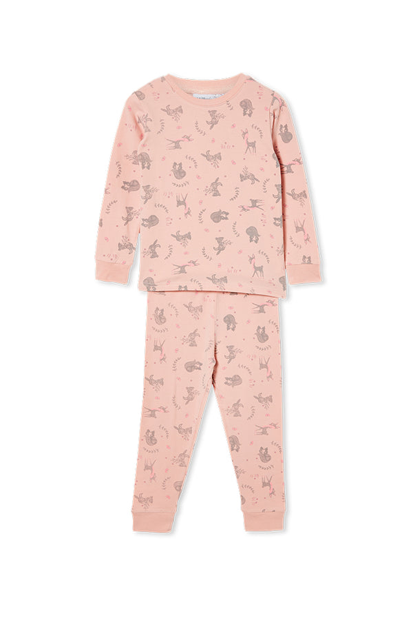 Milky Clothing Woodlands Pajamas  in pink