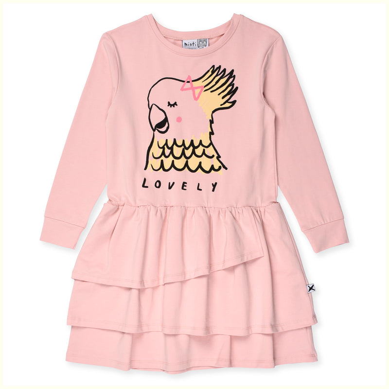 Minti Lovely Cockatoo Dress Muted Pink in Pink