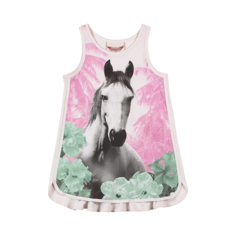 singlet-dress-with-binding-jungle-horse-in-multi colour print