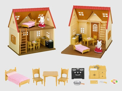Roof Cozy Sylvanian Families Cozy Cottage Sylvanian Families Red