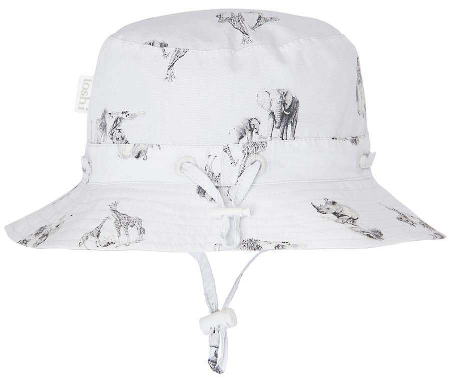 Toshi sunhat storytime safari in white