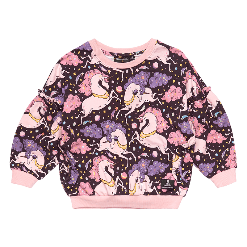Rock Your Baby Cosmic Unicorn Sweatshirt