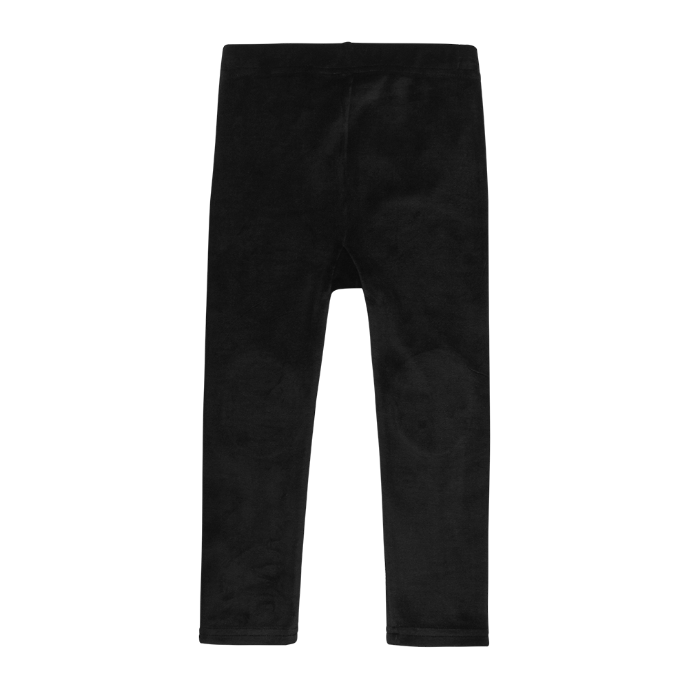 Rock Your Baby Velvet Knee Patch Leggings Black