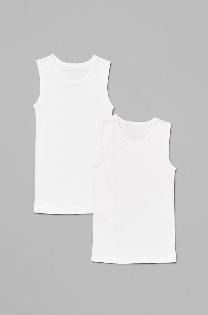 kids-unisex-singlets-in-white