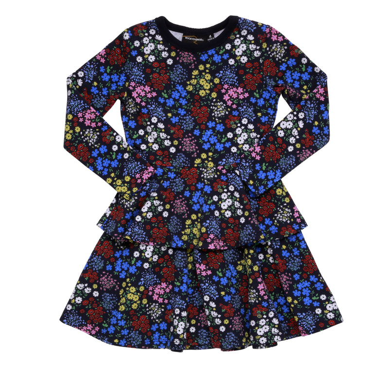 millie-fiori-waisted-dress-in-multi colour print