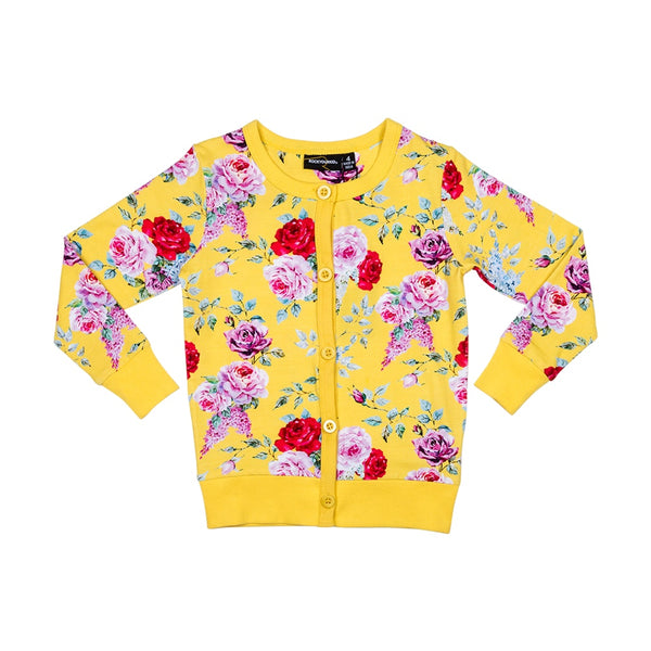 yellow-floral-cardigan-in-multi colour print