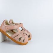 Bobux I-Walk cross jump sandal dusk pearl + rose gold in pink & gold