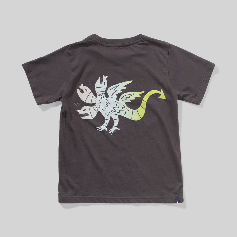 Munster Kids dragon skate ss tee soft black