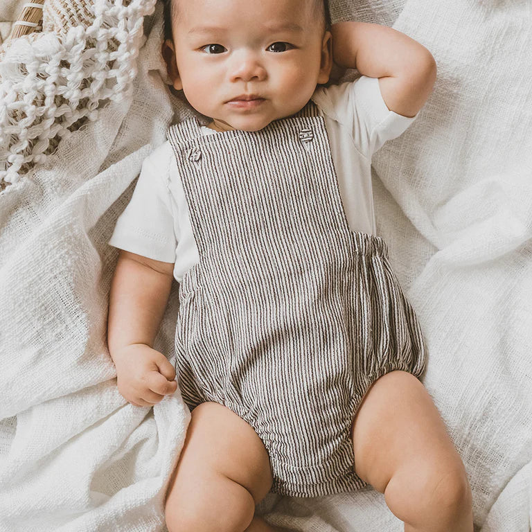 Bebe Jesse Woven stripe bodysuit
