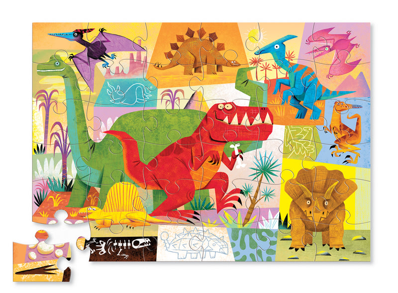 Crocodile Creek Classic Floor 36pc Puzzle - Dinosaur