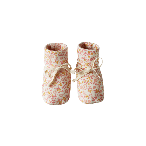 Nature baby Daisy Belle print booties