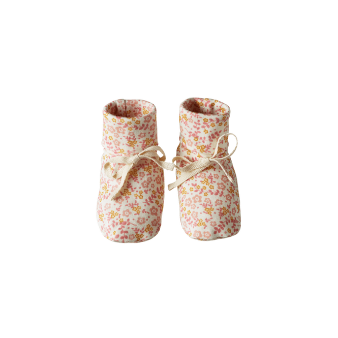 Nature baby Daisy Belle print booties