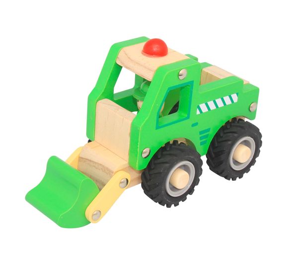 ToysLink wooden vehicle - Digger in green