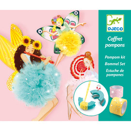 Djeco Fairy Pompoms in Assorted colours