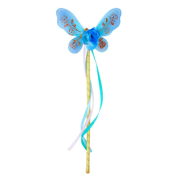 Pink Poppy Into the Woods Wand in Blue