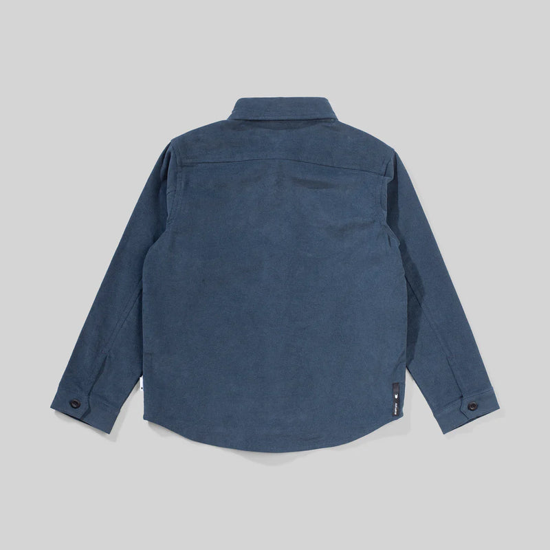 Munster Lineup Long Sleeve Shirt in Dark Denim Blue