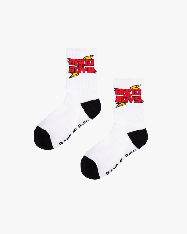 Band of boys the collectibles BOB To The Future skate socks in white