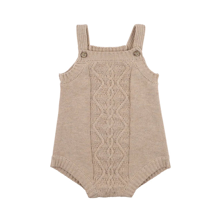 Bebe Jessie Possum Knit bodysuit in tan marle