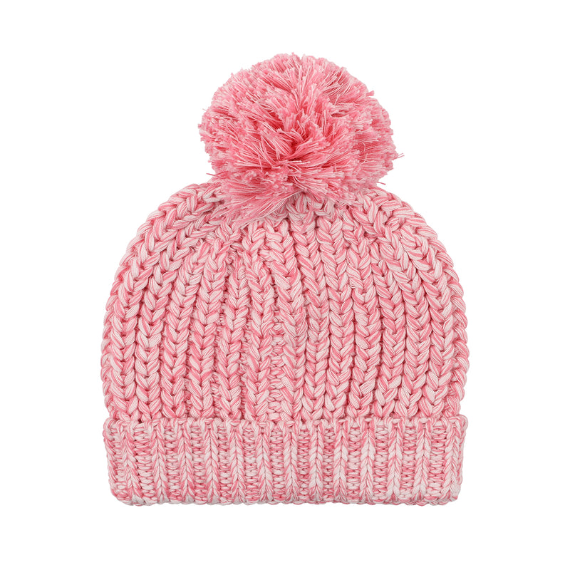 Bebe Esme rib beanie pink marle in pink