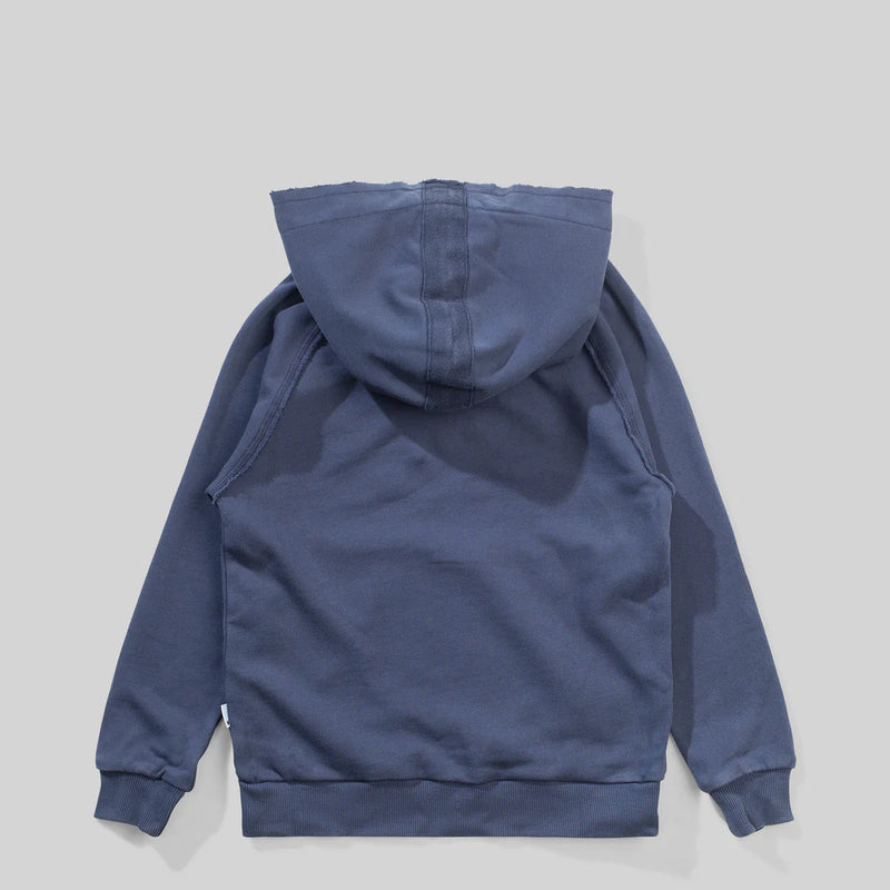 Munster Sashimi Hoody in Washed Dark Denim Blue