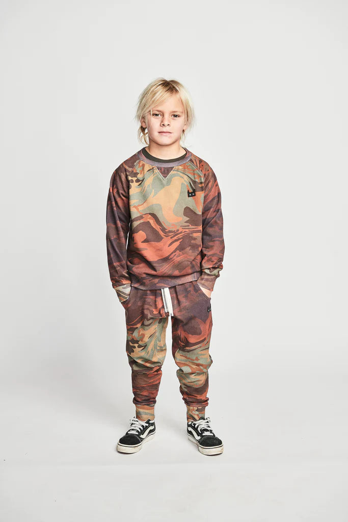 Munster Camo swirl Crew in Camo Swirl