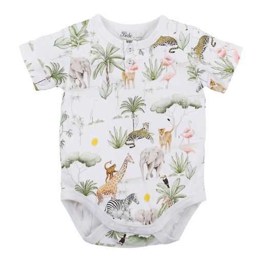 Bebe Lucas Henley Bodysuit