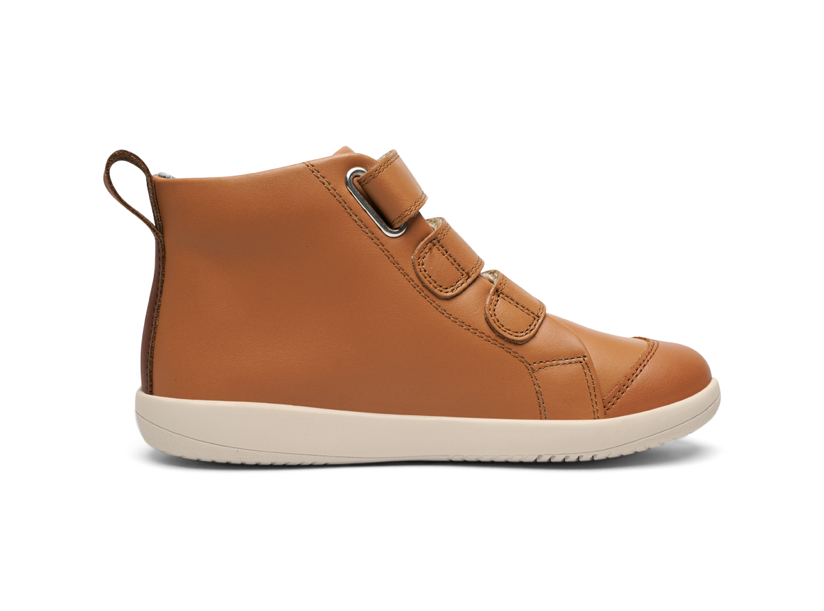 Bobux Kid+ Hi Court Boot Caramel in Brown