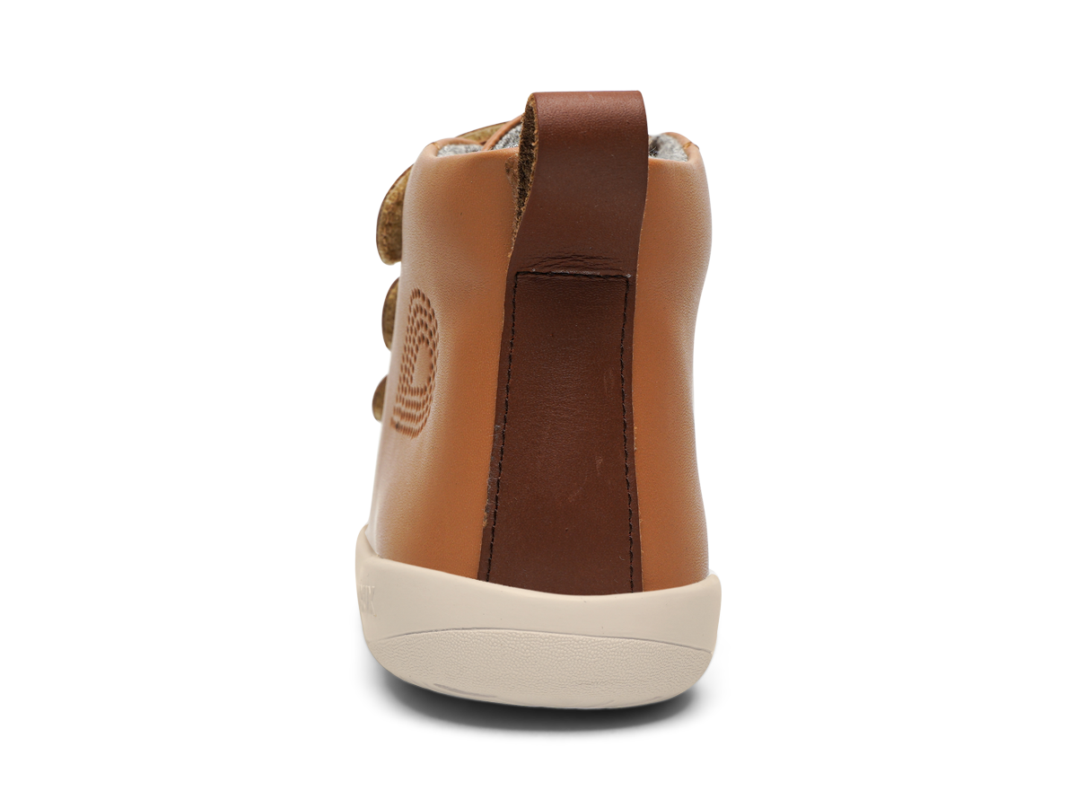 Bobux Kid+ Hi Court Boot Caramel in Brown