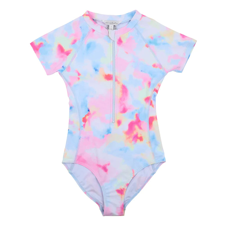 Minihaha Pia SS Sunsuit in tie dye