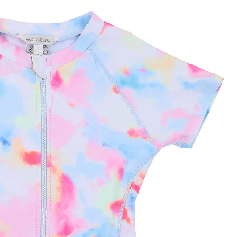 Minihaha Pia SS Sunsuit in tie dye