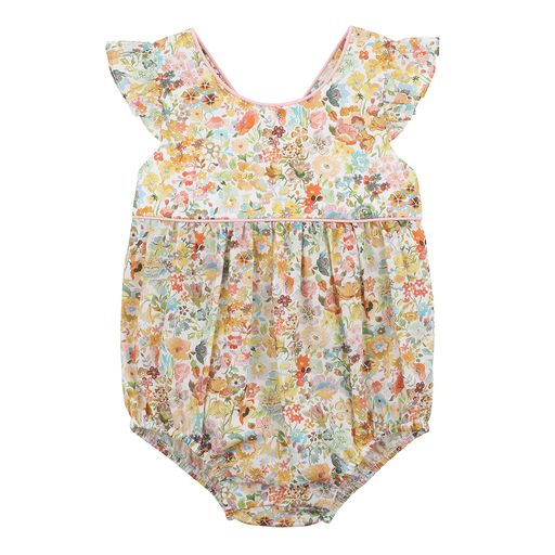 Bebe Liberty print  back bow romper