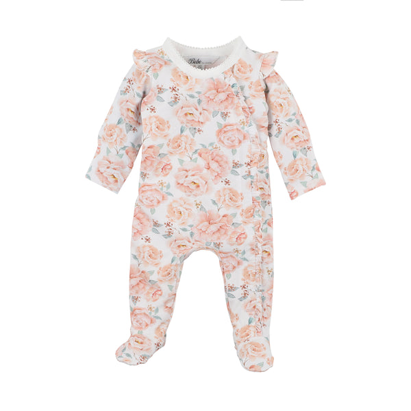 Bebe coco print zip onesie in multicolour