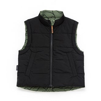 Crywolf Reversible Vest - khaki alps in green