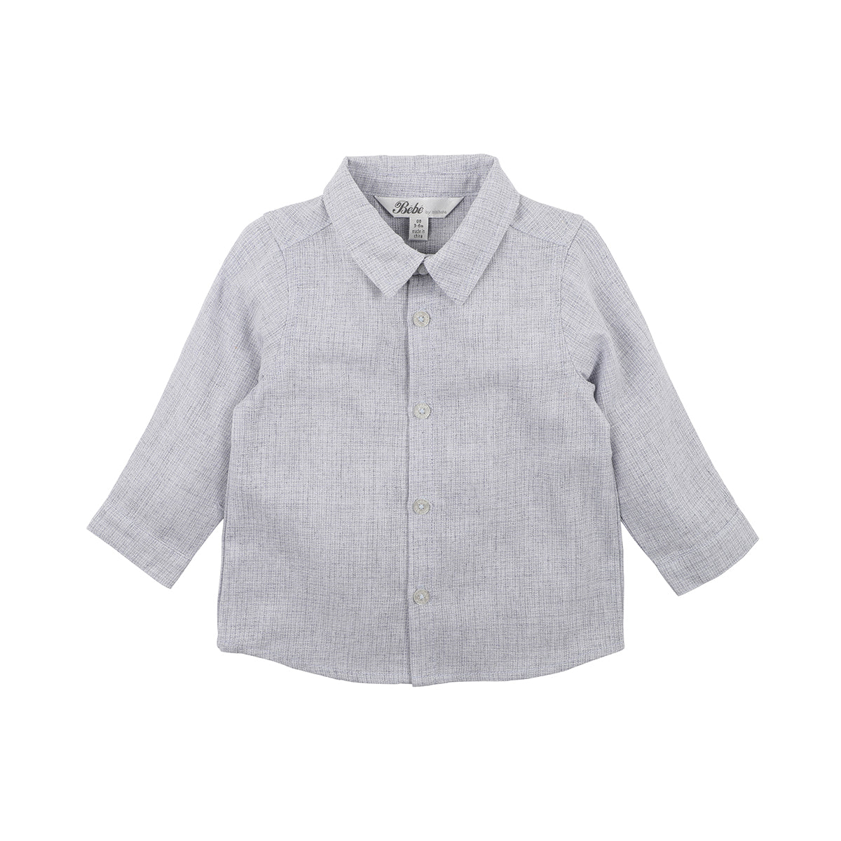 Bebe Albert LS check shirt in blue check