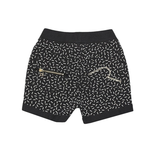 Rock your  baby Baby Memphis Track Shorts in black